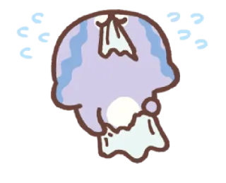 💝 5c65d0d1 可愛い, 泣く, 悲しい, 幽霊, アニメ telegram sticker