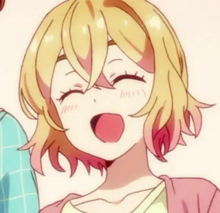 💗 27eafaf5 애니메이션, 여자, 귀여운, 웃는, 만화, 캐릭터 telegram sticker