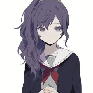 🔮 84ff7781 애니메이션, 소녀, 교복, 만화 telegram sticker