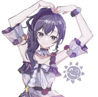 🔮 8bd93a55 MAFITU 애니메이션, 만화, 캐릭터, 귀여운, 소녀, 일러스트 telegram sticker