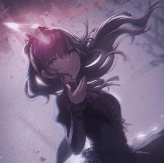 🔮 b93f800c 애니메이션, 소녀, 고딕, 어두운, 아름다움 telegram sticker