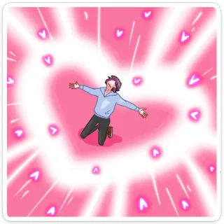 ❤️ 29e39d3b любовь, сердце, розовый, мужчина, радость, романтика, привязанность, праздник whatsapp sticker