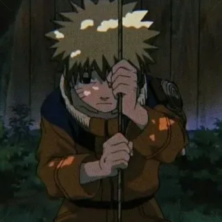 🌌 45249df5 Naruto Uzumaki Naruto anime, naruto, sad, upset telegram sticker