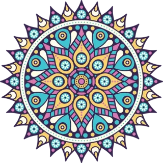 🎨 5088bbc2 Мандала, Орнамент, Дизайн, Узор, Декор, Цветок telegram sticker