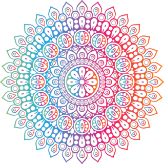 🎨 cbaf6800 абстракция, красочный, мандала, геометрический, узор, дизайн telegram sticker