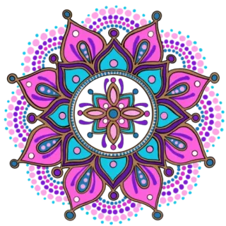 🎨 eeb20d17 Мандала, Цветок, Цветочный, Орнамент, Декоративный, Узор, Геометрический, Богемный telegram sticker