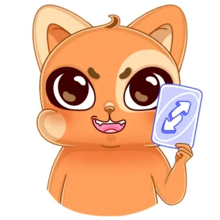 Мандариновый кот :: @karish_art whatsapp stickers