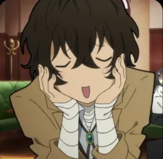 🌝 49d20b61 Dazai Osamu Bungo Stray Dogs Anime, Manga, Personaje, Dazai, Bungo Stray Dogs, Osamu, Kawaii telegram sticker