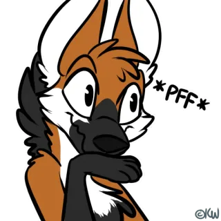 😅 0228ef2a *PFF* Fellwesen, Fuchs, Cartoon, Tier, Niedlich telegram sticker