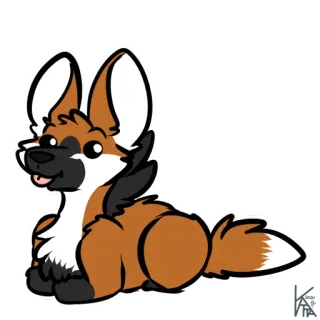 🍞 90e95971 Hund, Cartoon, Tier, Säugetier, Hundeartig, Fell telegram sticker