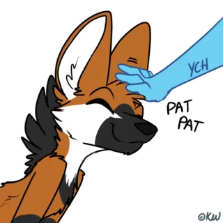 ✋ b50b6509 YCH
PAT
PAT Tier, Fuchs, Süß, Streicheln, Cartoon, Fell telegram sticker