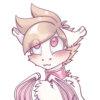 😳 265fc3c8 Furry, Naga, Lucu, Stiker, Kartun telegram sticker