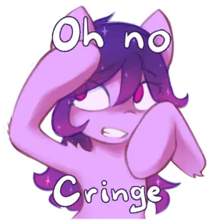 😩 4fa830c2 Oh no
Cringe kikuk, aduh, kartun, ungu, tertekan, khawatir telegram sticker