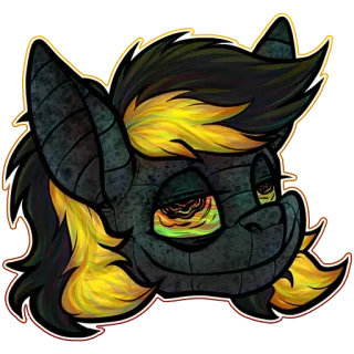 💊 6d71a505 Furry, Anthro, Binatang, Makhluk, Ilustrasi, Karakter, Seni digital telegram sticker