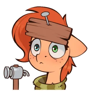 😵‍💫 806c2df1 kartun, kuda poni, palu, papan, paku, My Little Pony telegram sticker