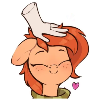 👋 9ffb0486 Kartun, Poni, Lucu, Kawaii, Hewan peliharaan, Binatang, Kasih sayang telegram sticker