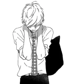 🪁 3a73aae9 Anime, Sedih, Khawatir, Manga, Anak laki-laki telegram sticker