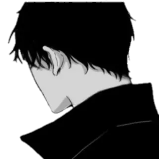 🪁 55a0aeff Anime, Manga, Sedih, Hitam putih, Emo telegram sticker