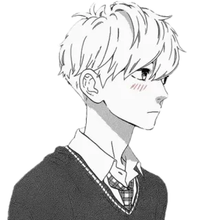 🪁 6e8c8a2b Anime, Anak laki-laki, Manga, Potret, Seragam sekolah telegram sticker
