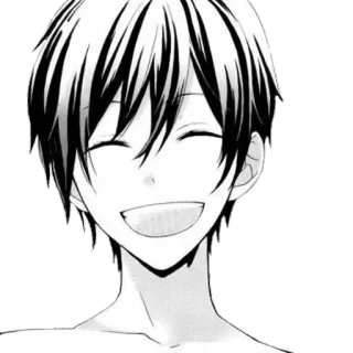 🪁 d0fa4d68 anime, anak laki-laki, tersenyum, kartun, manga telegram sticker