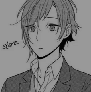 🩹 12d48d03 stare anime, manga, character, portrait, stare telegram sticker