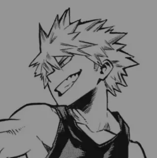 🩹 6480a7e7 Katsuki Bakugo My Hero Academia anime, manga, Katsuki Bakugo, My Hero Academia, character, cartoon telegram sticker