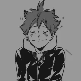 🩹 702a3828 Hinata Shoyo Haikyuu!! Hinata Shoyo, Haikyuu!!, manga, anime, volleyball, cute, character telegram sticker