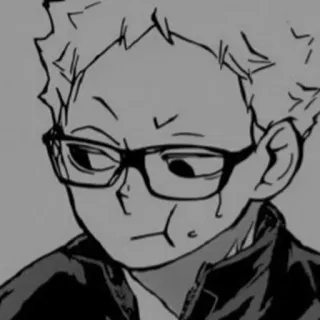 🩹 880535dd Kei Tsukishima Haikyuu!! anime, manga, haikyuu, kei tsukishima, tsukishima, volleyball, character telegram sticker