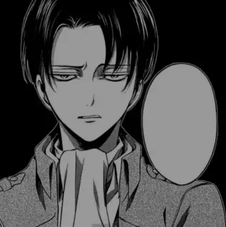 🩹 9112f59f Levi Ackerman Attack on Titan anime, levi, attack on titan, manga, character, soldier, serious telegram sticker