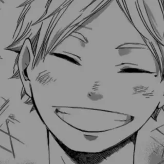 🩹 d6bd51c5 anime, manga, smile, boy, happy, portrait telegram sticker