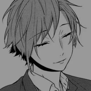 🕊 d1936d73 Anime, Manga, Porträt, Monochrom, Cartoon telegram sticker