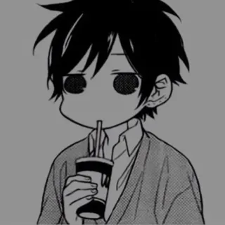 🕊 f9745b16 Anime, Manga, Junge, Trinken, Cartoon telegram sticker