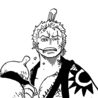 😒 5597bf56 Zoro One Piece โซโล, วันพีซ, อนิเมะ, มังงะ, โจรสลัด, นักดาบ telegram sticker