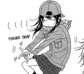 👐 850c8930 FINGER SNAP Fingerschnippen, Manga, Anime, Mädchen, Charakter whatsapp sticker