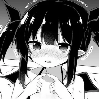 😳 ab91c7fc Fille anime, Manga, Mignon, Rougir, Ailes, Démon telegram sticker