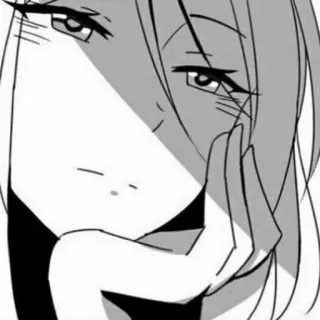 😒 b8ce4664 Anime, Fille, Manga, Femme, Visage, Portrait telegram sticker