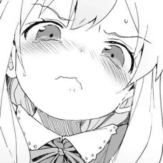 😢 cf7c5dd6 Anime, Manga, Fille, Expression, Mignon, Dessin animé telegram sticker