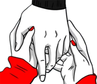 🤝 1807a598 hands, love, relationship, art, romantic telegram sticker