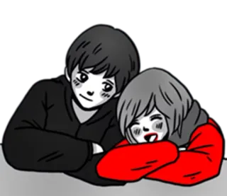 😂 1b95af91 love, couple, affection, cute, romance telegram sticker