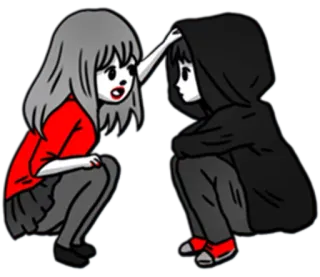 💑 872f2420 anime, manga, art, sticker, characters, couple telegram sticker