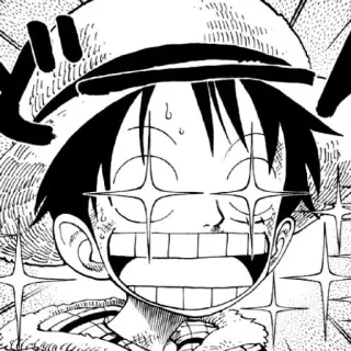 ➖ 1d5859bc Luffy One Piece ド Anime, One Piece, Monkey D. Luffy, Manga, Shonen, Luffy telegram sticker