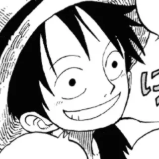 ➖ f1a632bb Monkey D. Luffy One Piece Anime, Manga, One Piece, Luffy, Monkey D. Luffy, Dessin animé, Chapeau de paille telegram sticker