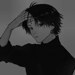 🖤 dfaafe22 Chrollo Lucilfer Hunter x Hunter Аниме, Манга, Hunter x Hunter, Хролло Люцифер, Персонаж telegram sticker