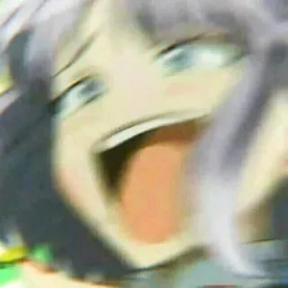 🧊 6011d1f7 애니메이션, 만화, 밈, 표정, 웃긴, 캐릭터, 소녀 telegram sticker