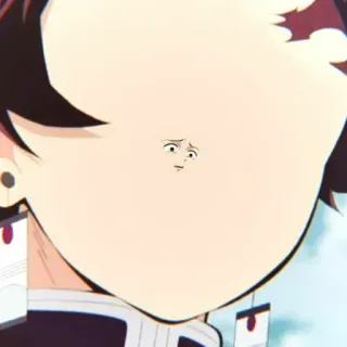 🧊 b289ac22 Tanjiro Kamado Demon Slayer 애니메이션, 만화, 웃긴, 귀멸의 칼날, 카마도 탄지로, 캐릭터 telegram sticker