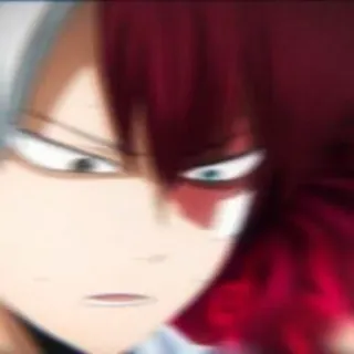 🧊 cdfea435 Shoto Todoroki My Hero Academia 토도로키 쇼토, 애니, 나의 히어로 아카데미아, 캐릭터, 만화 telegram sticker