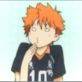 🧊 e5452bba Hinata Shoyo Haikyuu!! 애니메이션, 하이큐, 히나타 쇼요, 배구, 만화, 웃긴 telegram sticker