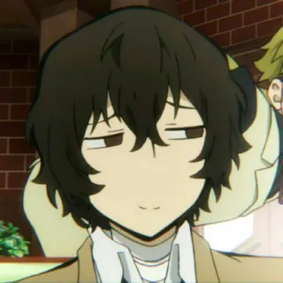 🧊 e6230ce6 Osamu Dazai Bungou Stray Dogs 애니메이션, 캐릭터, 다자이, 능글, 지루 telegram sticker