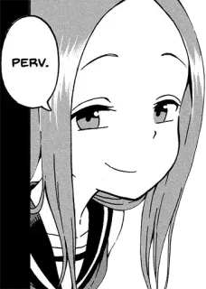 😈 0ad0a668 PERV. Anime, Mangá, Arrogante, Pervertido, Sorriso irônico, Garota telegram sticker