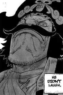 😐 211e5d54 HE DIDN'T LAUGH. Anime, Pirata, Mangá, Desenho animado telegram sticker